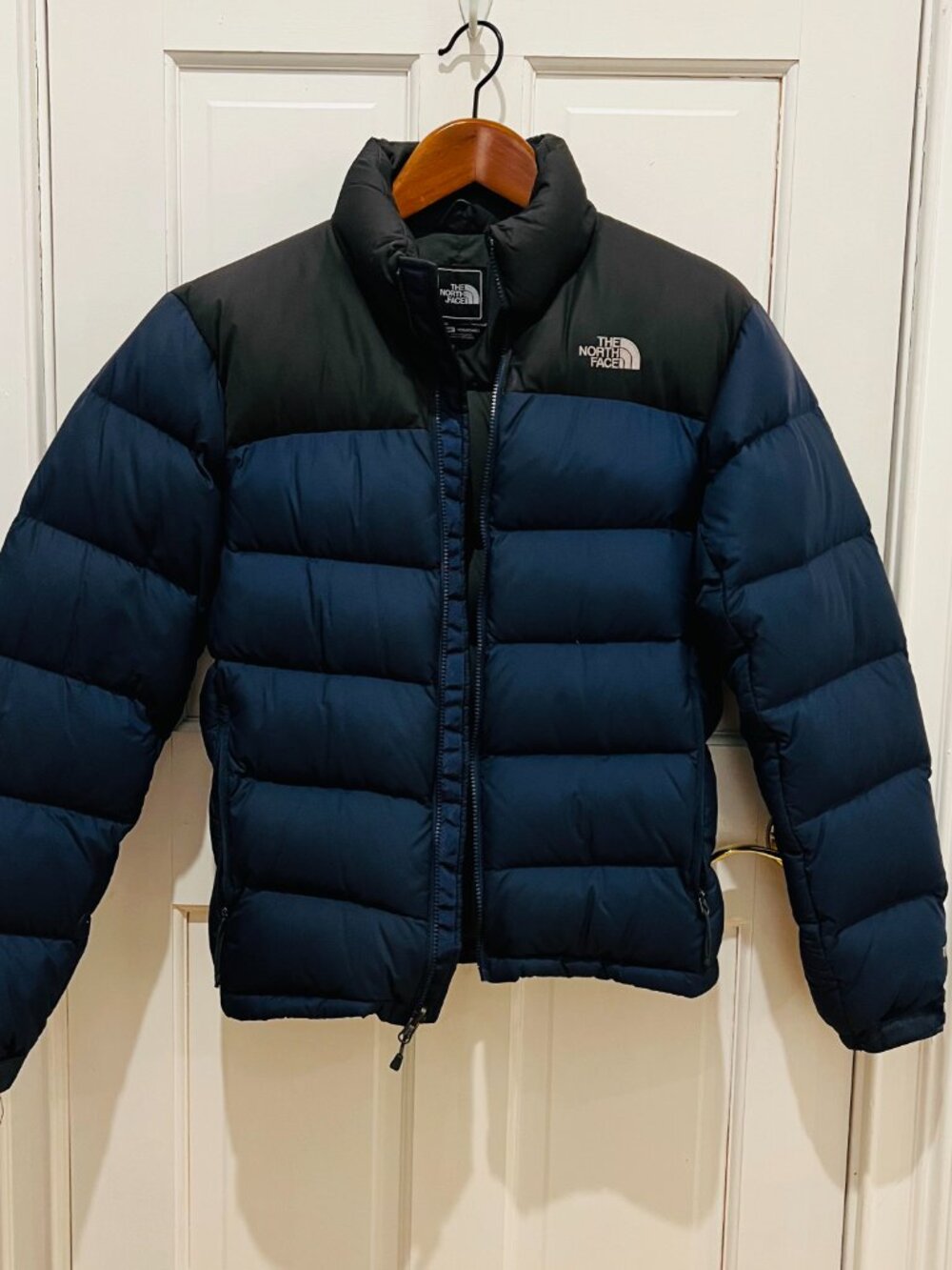 The North Face Small Mens Retro Nuptse 700 Down Winter Puffer Jacket Black Coat - Picture 5 of 16